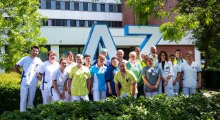 Groepsfoto collega's AZ Voorkempen