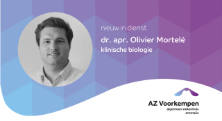 Aankondiging nieuwe klinisch bioloog dr. apr. Olivier Mortelé