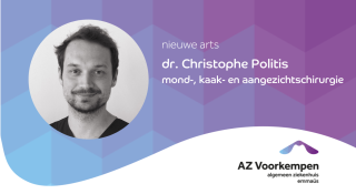 Aankondiging start dr. Christophe Politis